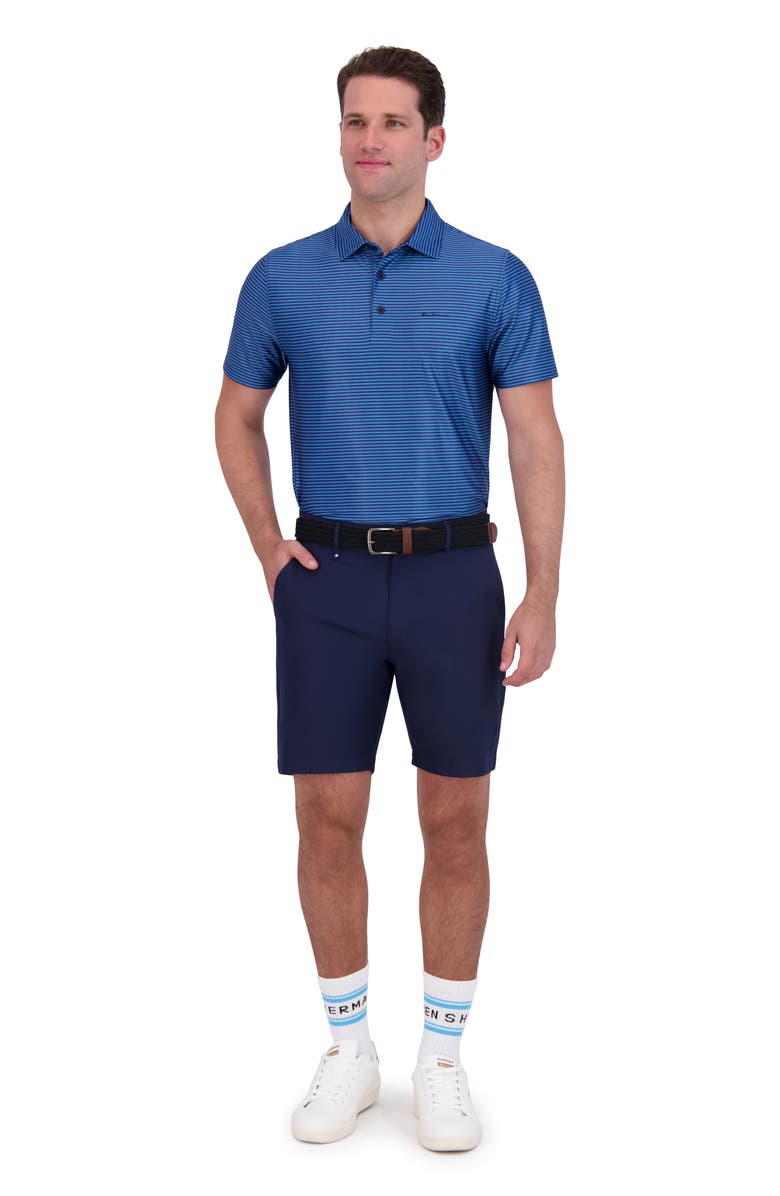 Ben Sherman Stripe Tech Jersey Polo, Alternate, color, Royal Blue