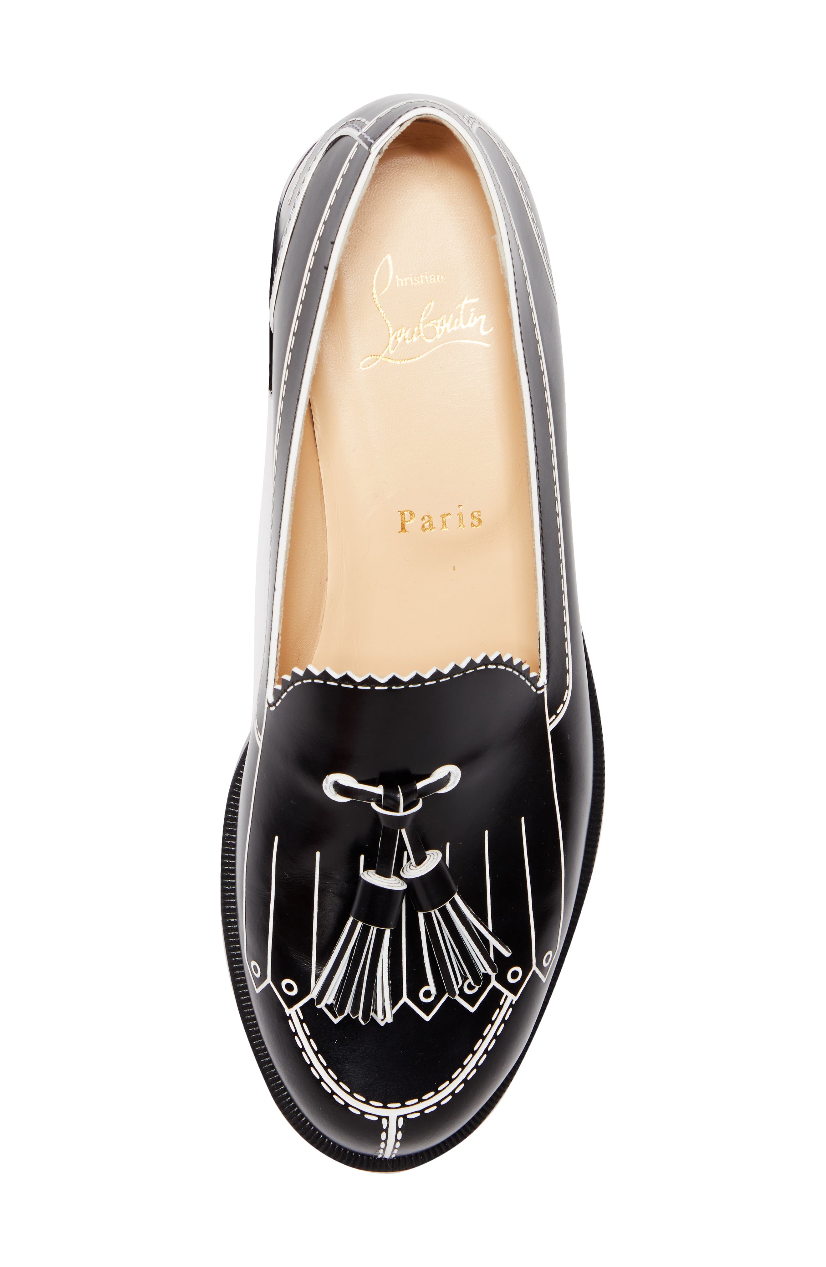 Christian Louboutin Trompinetta Trompe L'oeil Loafer, Alternate, color, 