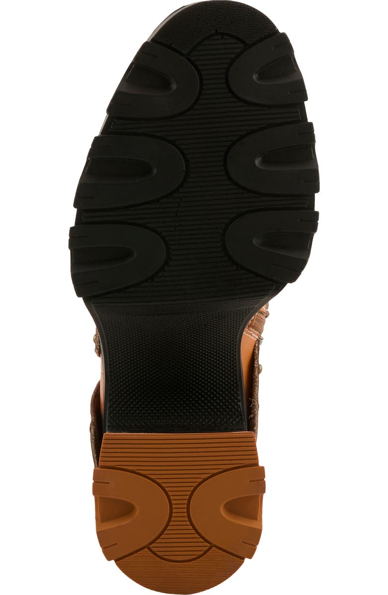 L'Artiste by Spring Step Carizma Foldover Shaft Platform Bootie, Alternate, color, Camel Multi