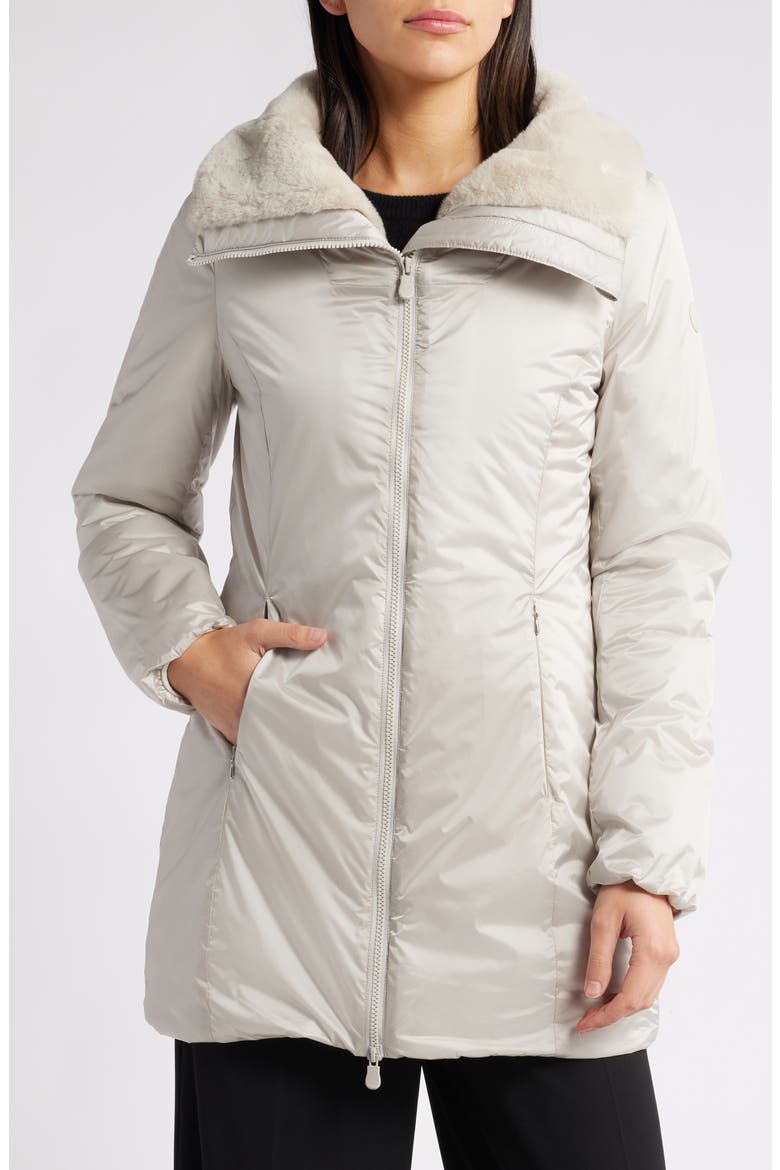 Caroly Water Repellent Coat, Main, color, RAINY BEIGE