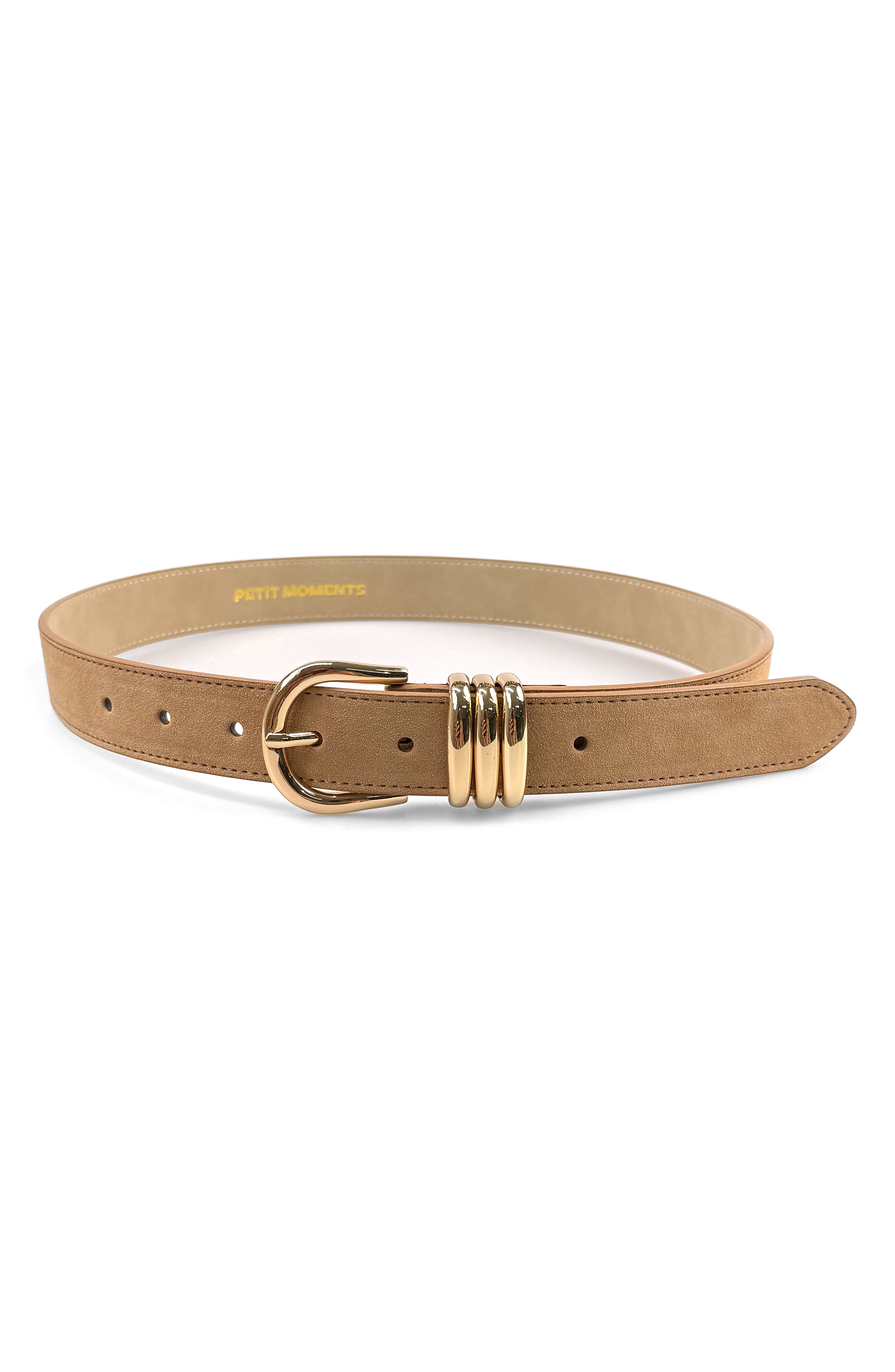 TAN SUEDE/ GOLD