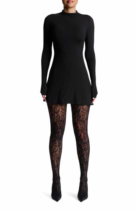 Naked Wardrobe Funnel Neck Long Sleeve Minidress