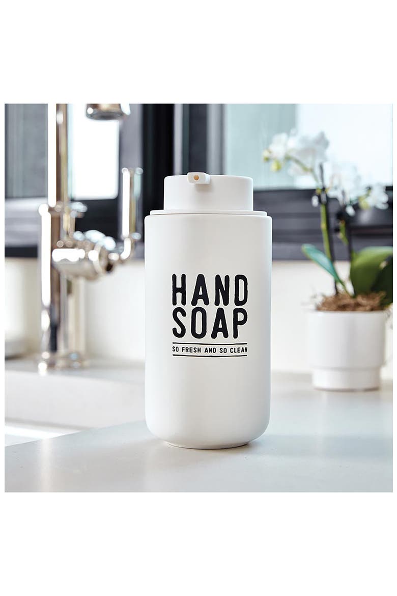 So Fresh Glass Soap Dispenser, Alternate, color, WHITE