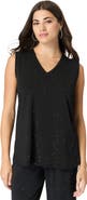 Roaman's Ultrasmooth® Fabric V Neck Tank
