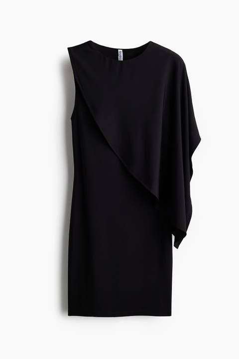 Cape-detail Mini Dress