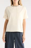 TWP Crystal Collar Cotton Top