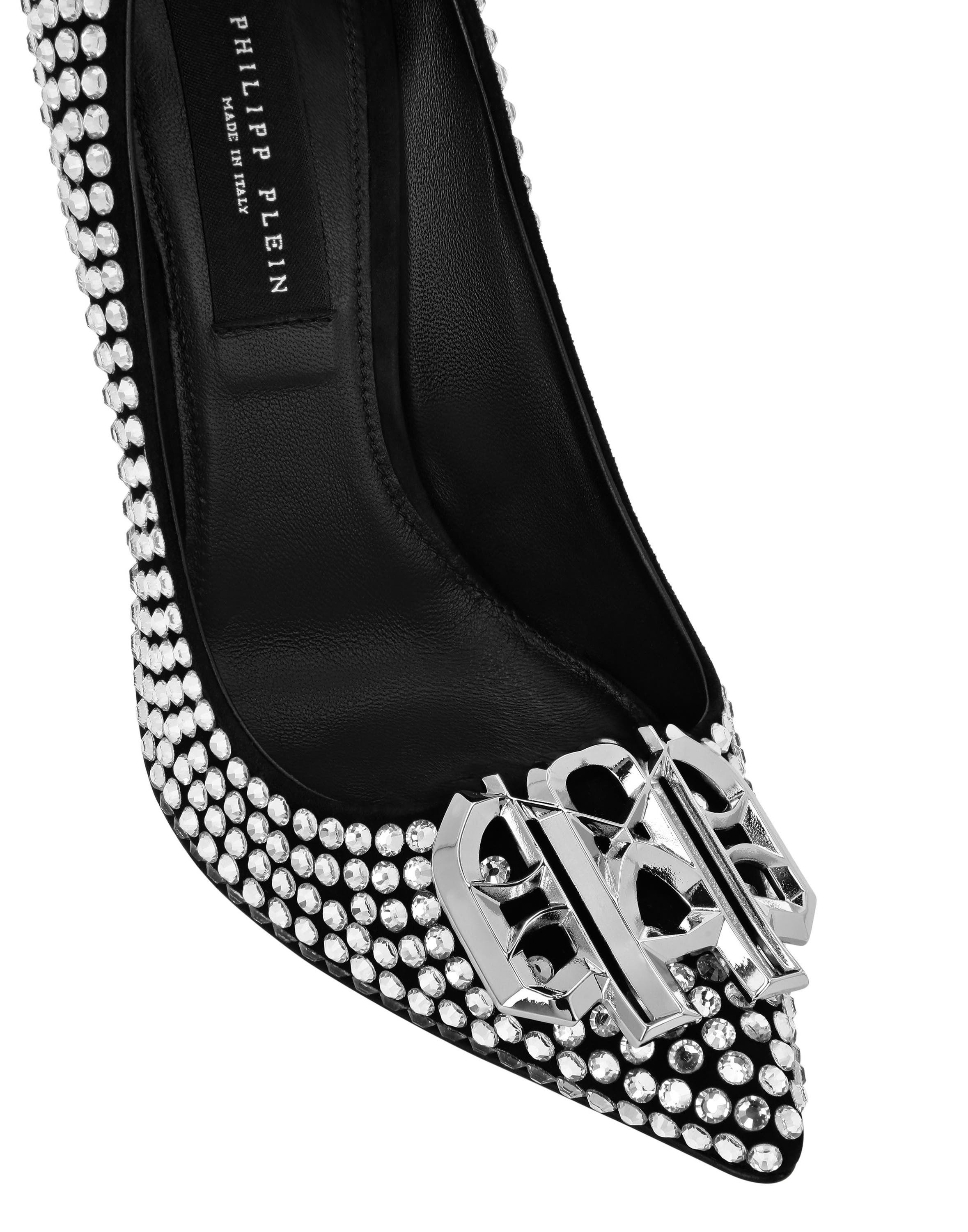 Strass High Plein Heels Decollete Gothic Plein Women, Alternate, color, crystal