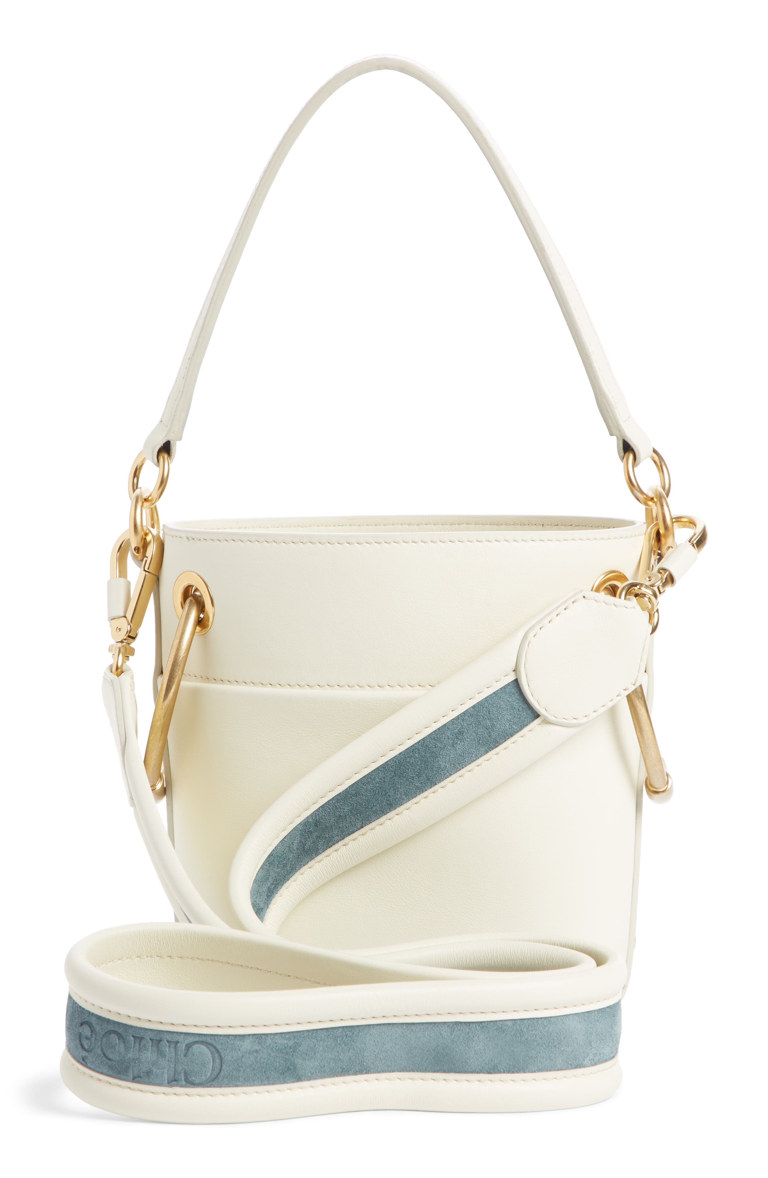 Chloé Small Roy Leather Bucket Bag, Alternate, color, 