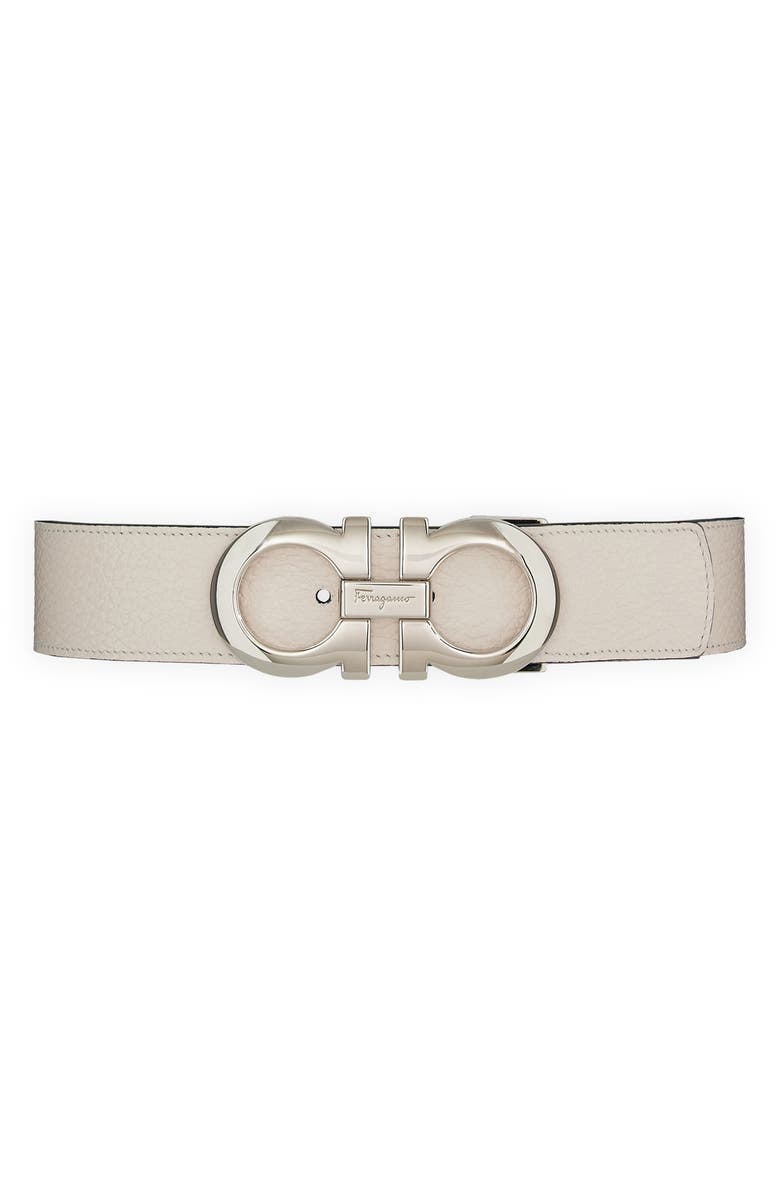 FERRAGAMO Double Gancio Reversible Leather Belt, Alternate, color,