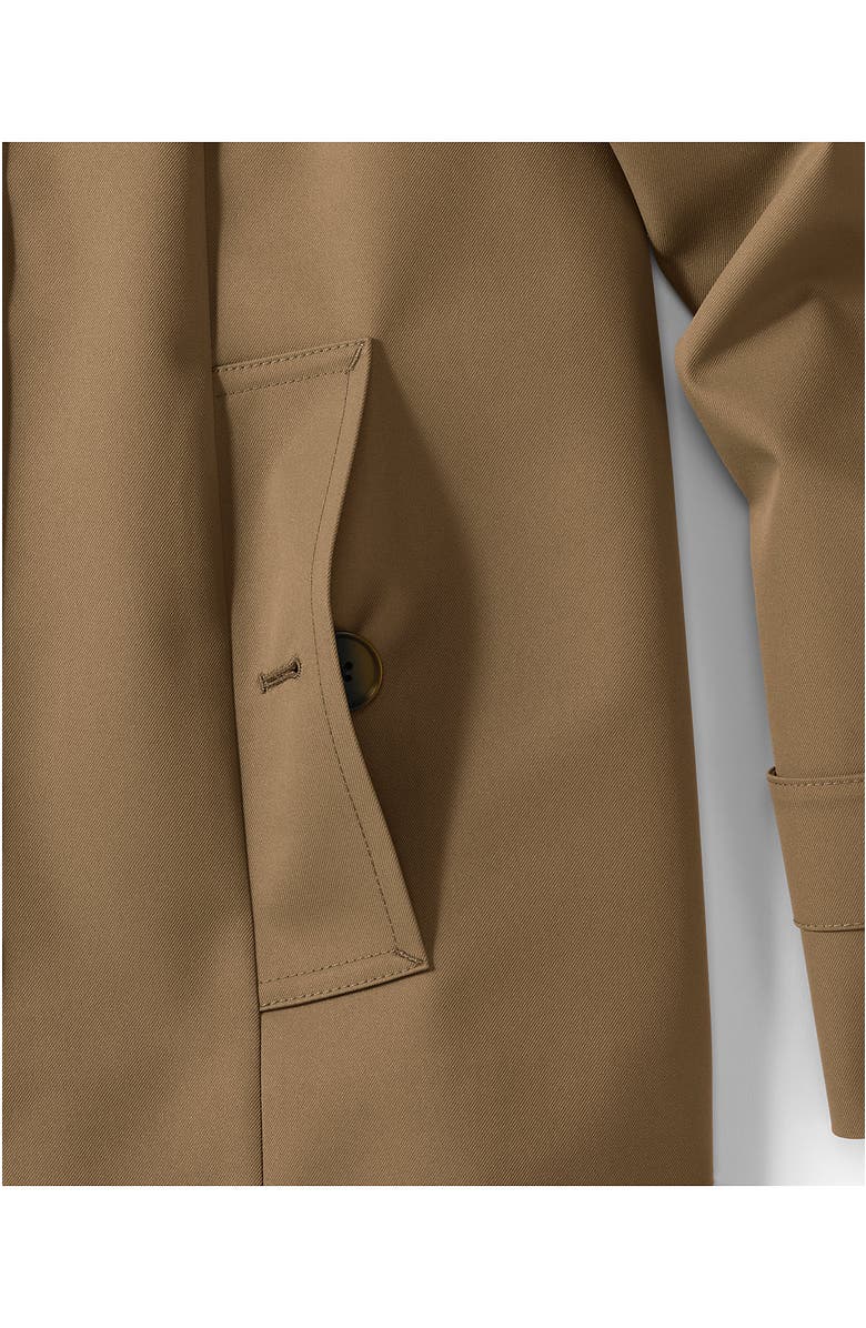Lands' End Trench Rain Jacket, Alternate, color, Dark Jute Brown