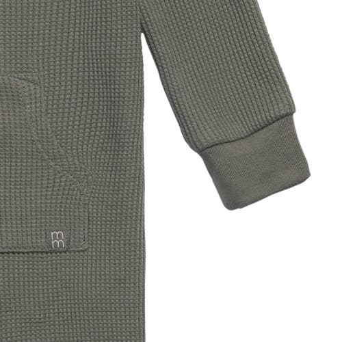 Modern Moments™ By Gerber Waffle Knit Romper With Kangaroo Pocket In Dark Green