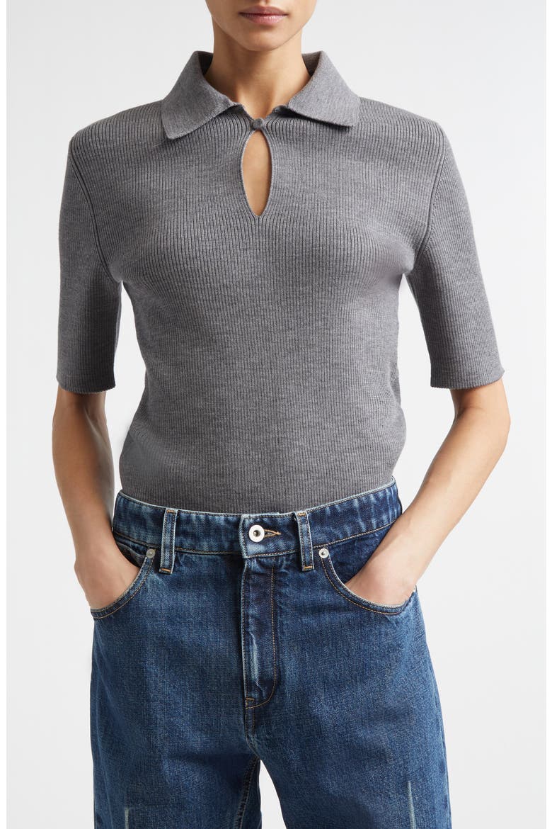 Virgin Wool Polo, Main, color, LONDON FOG