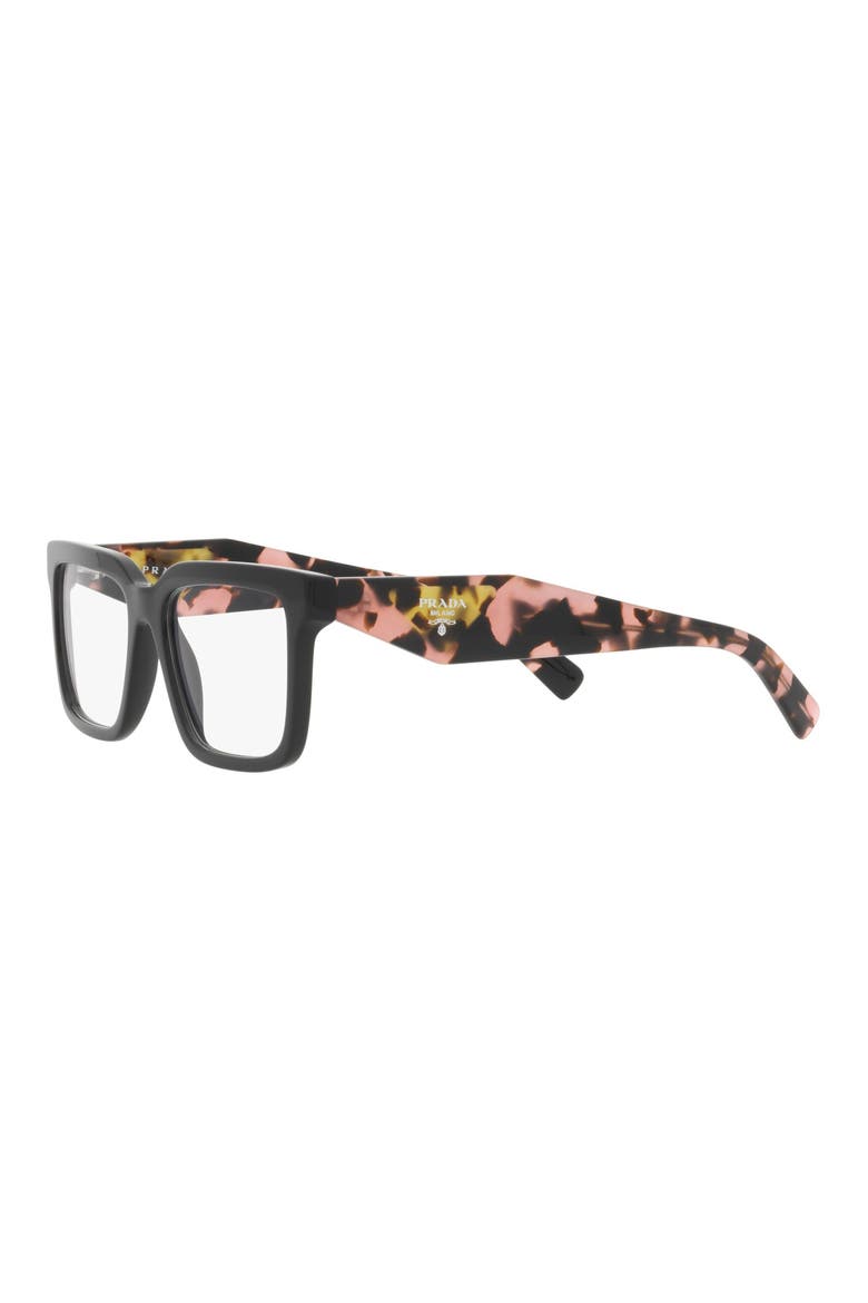 54mm Square Optical Glasses, Alternate, color, BLACK