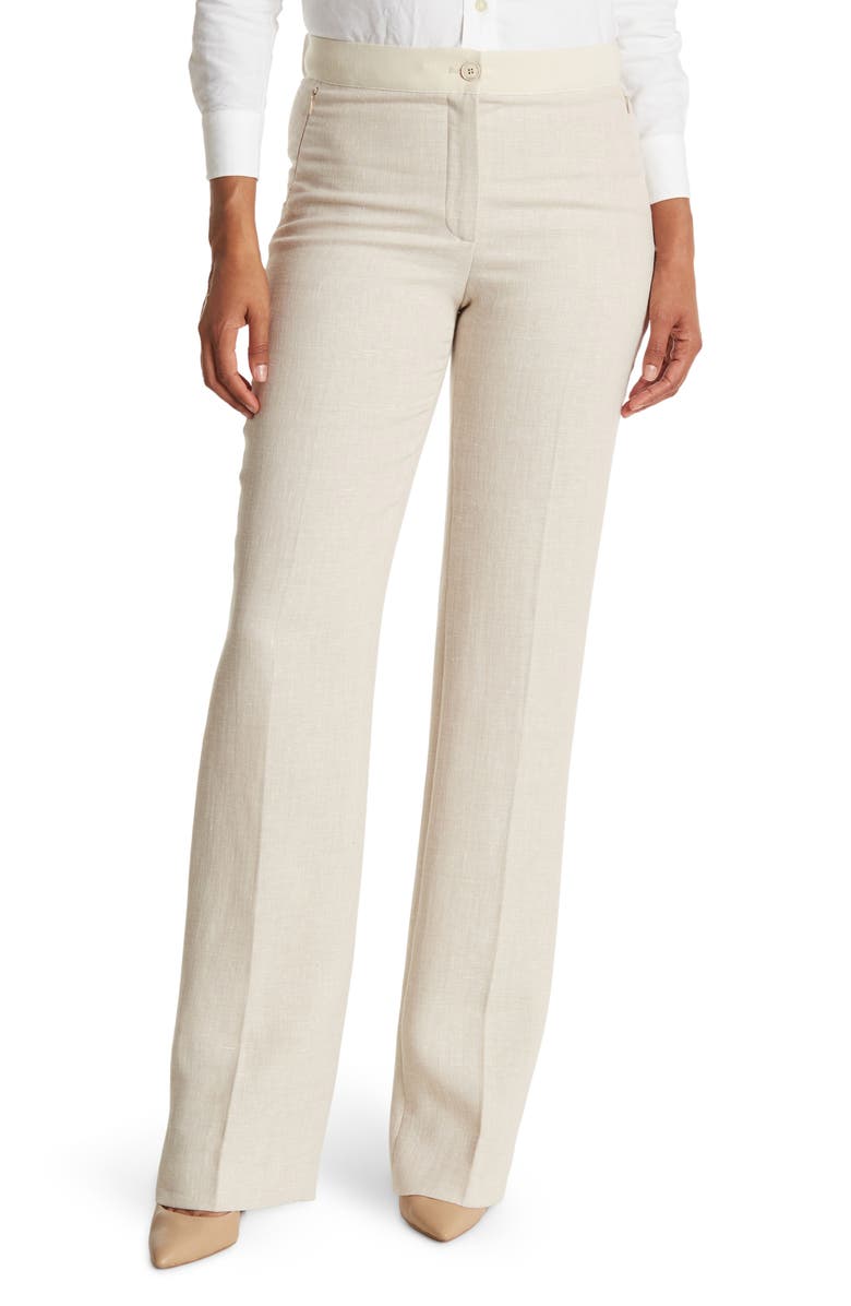 Akris Carl Silk Crêpe Pants, Main, color,
