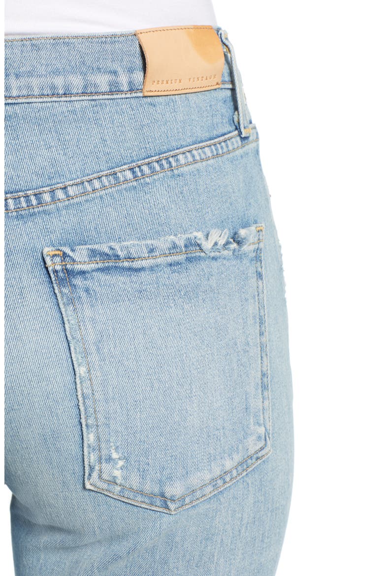 Demy Ripped High Waist Crop Flare Jeans, Alternate, color, STARGAZER