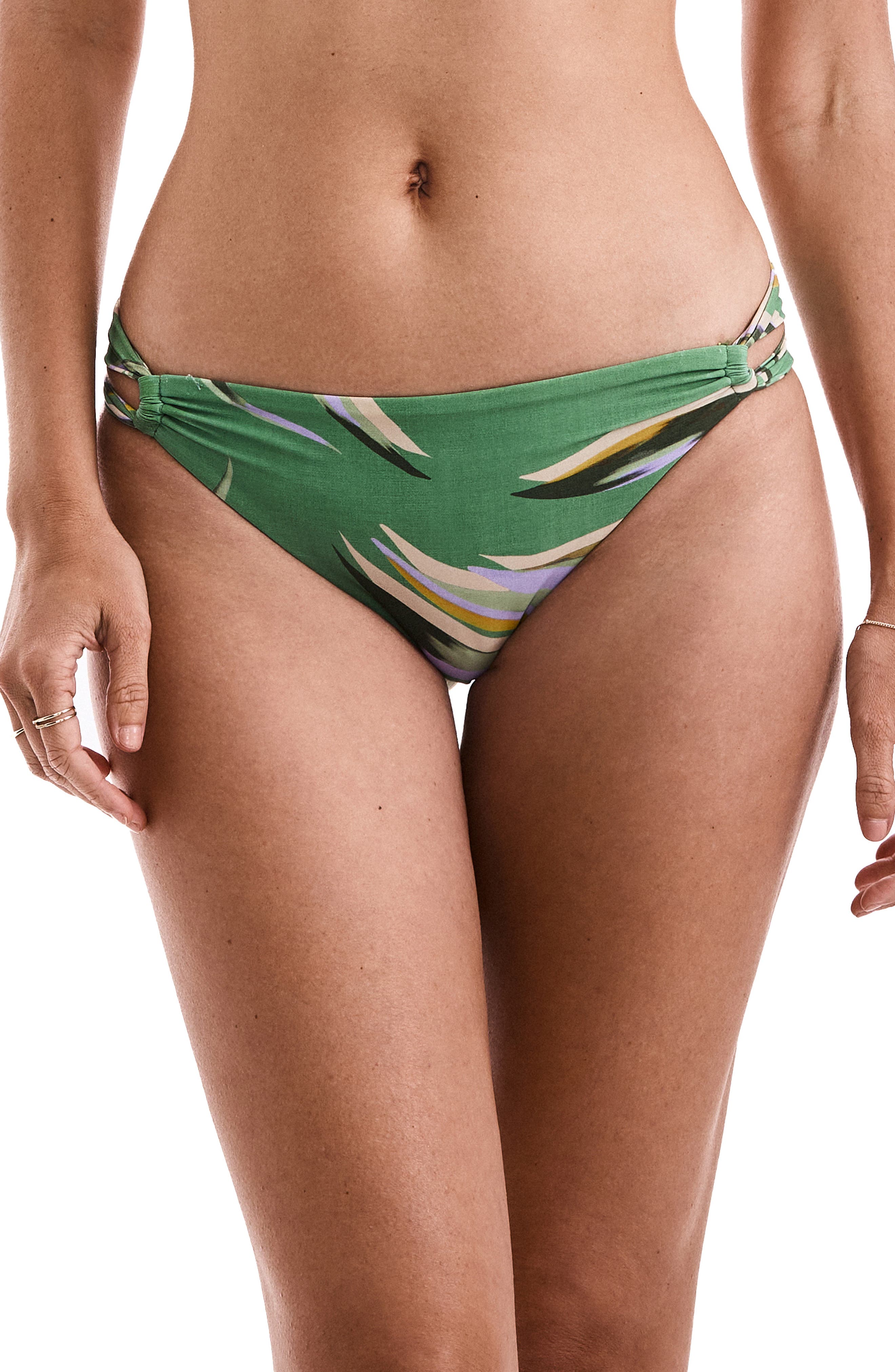Mimi Flamingo Tatum Bikini Bottoms In Green