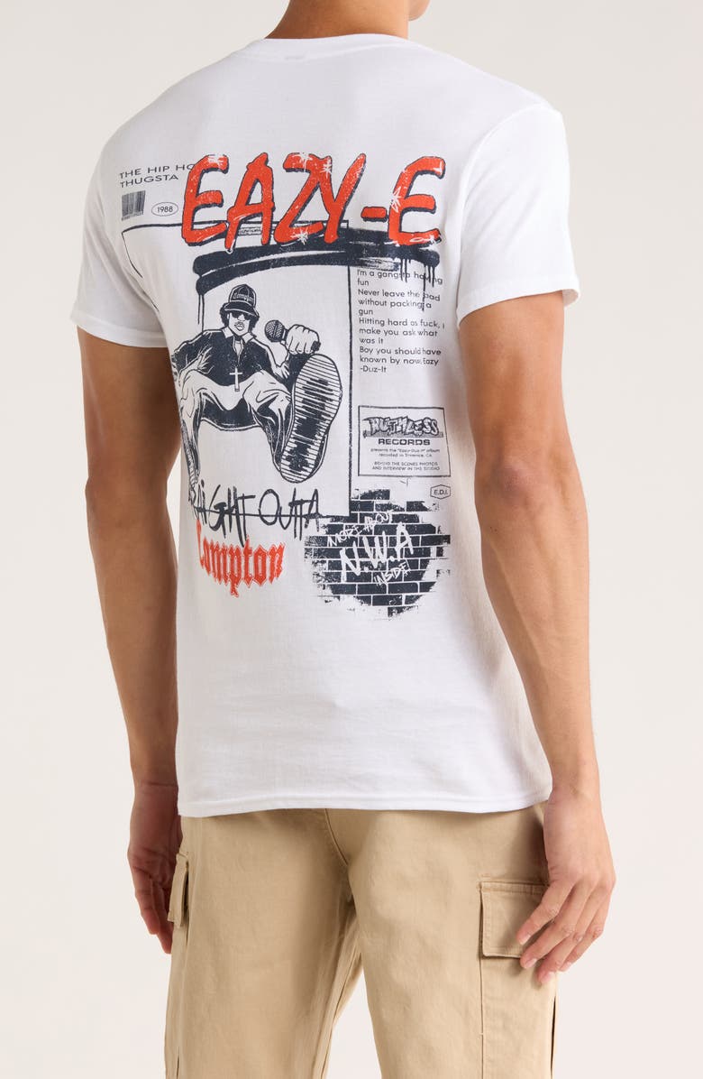 Merch Traffic Easy-E Straight Outta Compton Graphic T-Shirt, Alternate, color, Solid White
