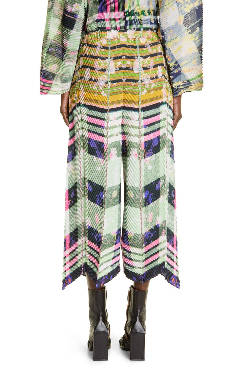 Julia Heuer Luka Plissé Pleated Wide Leg Pants, Alternate, color, 