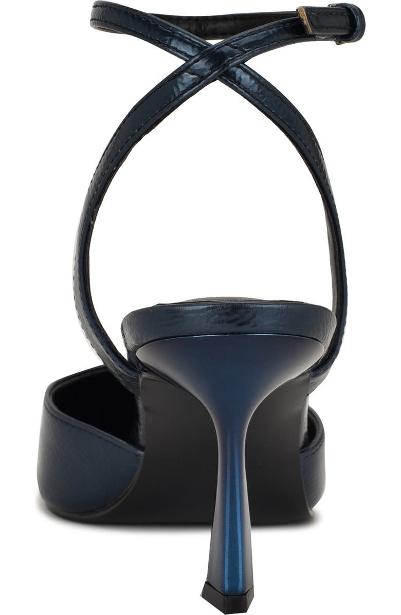 Nine West Kellie Ankle Strap Pointed Toe Pump, Alternate, color, Teal