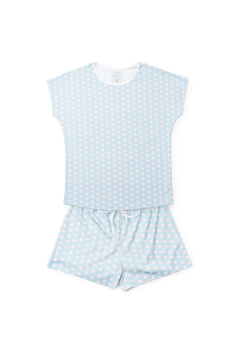 Riley Women's Pajama Short Set, Main, color, Seaside Starfish