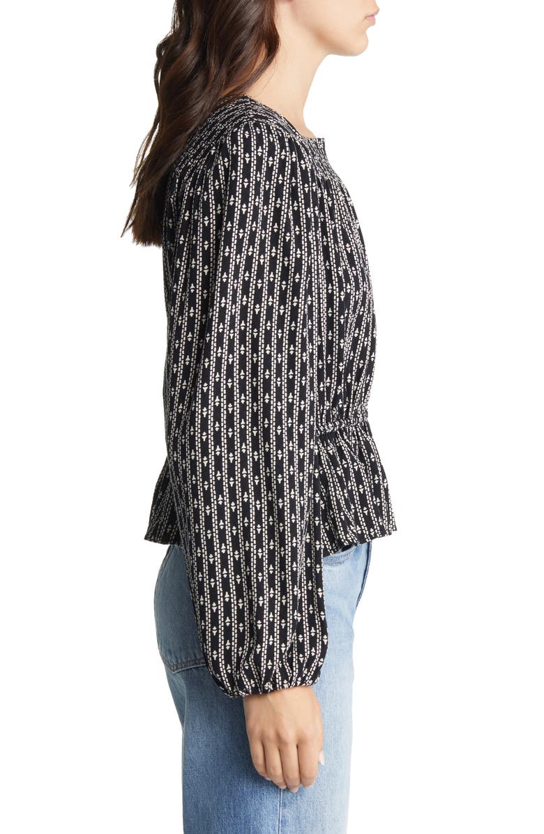 Treasure & Bond Long Sleeve Peplum Top, Alternate, color, 