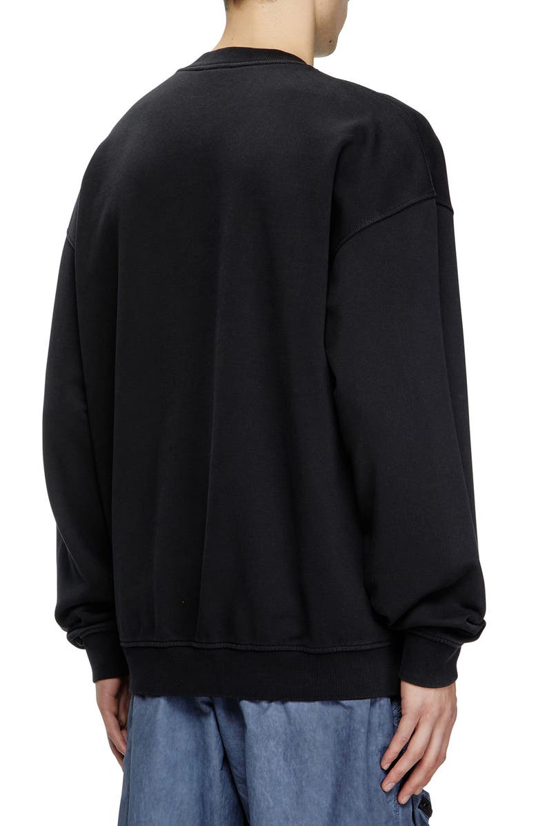 DIESEL<sup>®</sup> S-Boxt-N5 Crewneck Sweatshirt, Alternate, color, Black