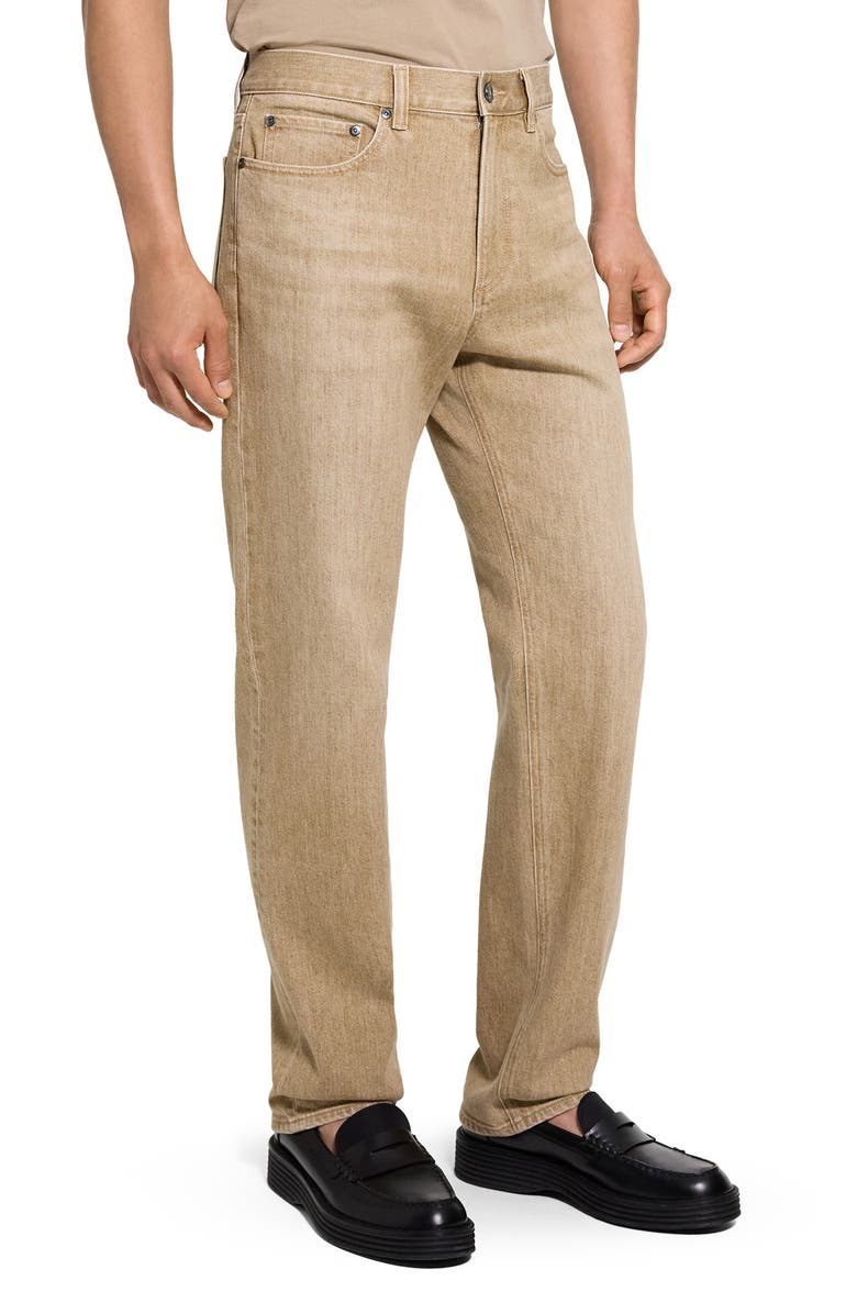Theory Standard Straight Leg Jeans, Alternate, color, Washed Brown