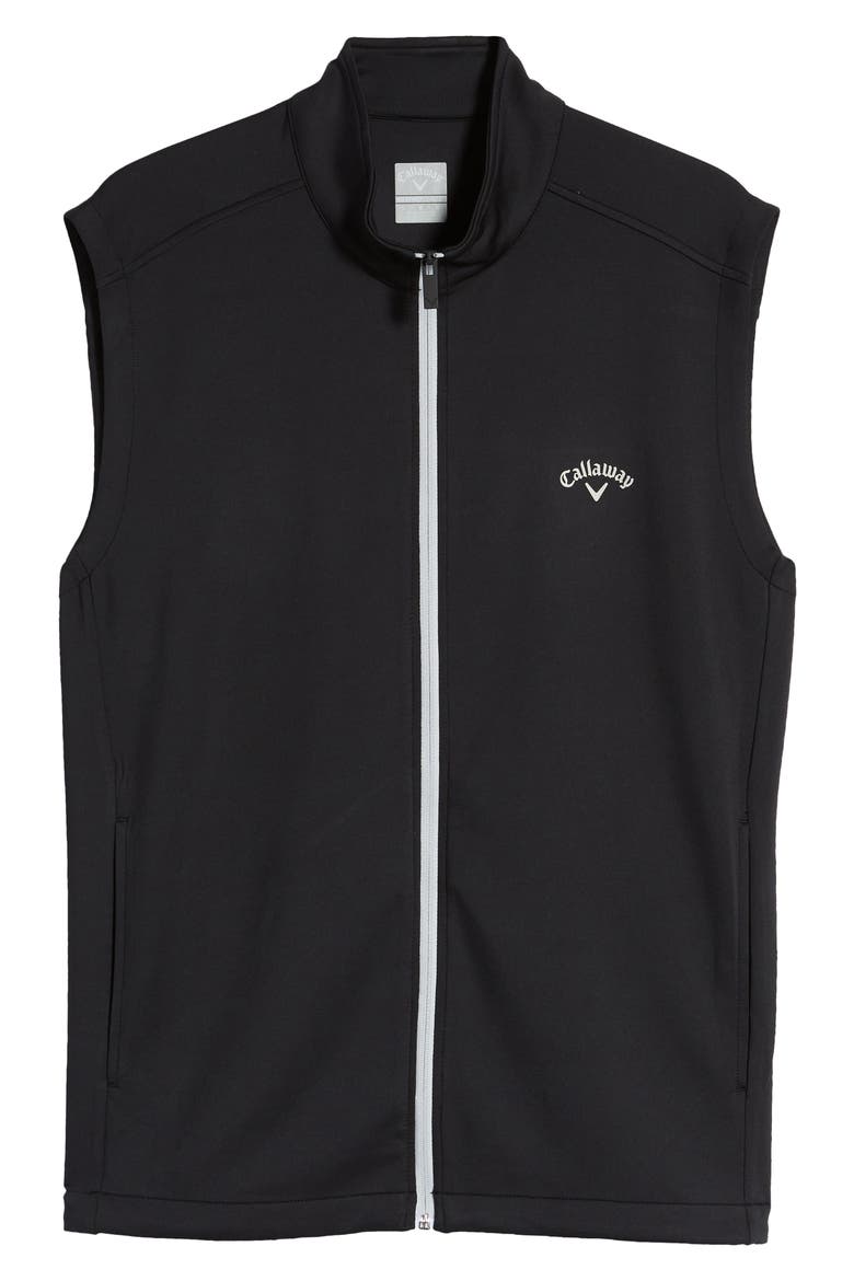High Gauge Zip-Up Vest, Main, color, CAVIAR