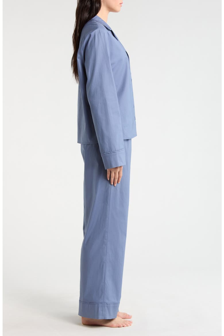 Coco Stretch Organic Cotton Pajamas, Alternate, color, CORNFLOWER