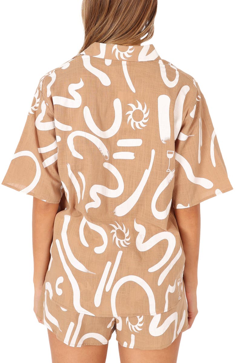 Petal & Pup Soleil Button-Up Shirt & Shorts, Alternate, color, 