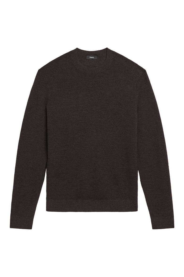 Cyr Cashmere Crewneck Sweater, Alternate, color, BROWNWOOD MELANGE