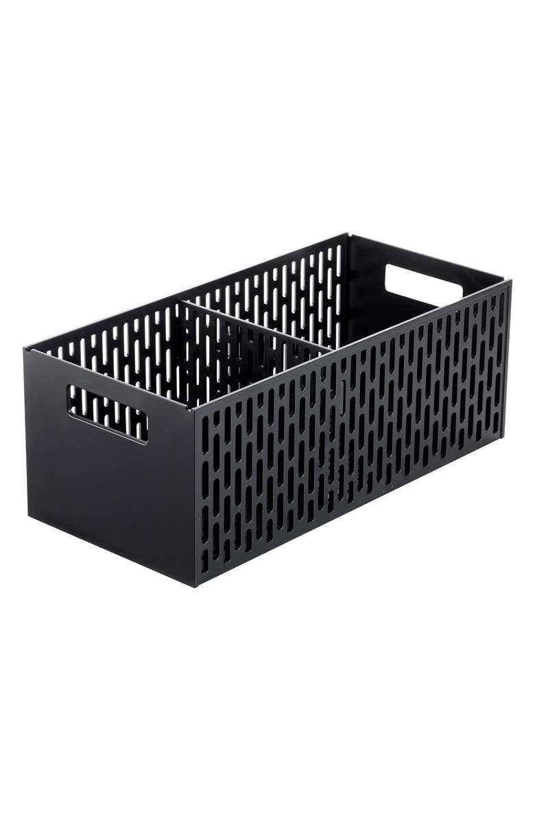 Yamazaki Stackable Vegetable Stocker, Main, color, Black