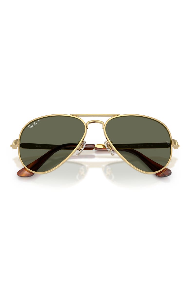 Aviator Max 58mm Polarized Pilot Sunglasses, Alternate, color, ARISTA / GREEN POLAR