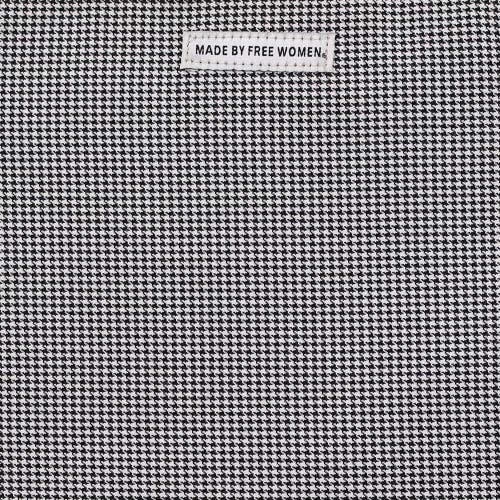 Made Free Houndstooth Print Day Tote In Black