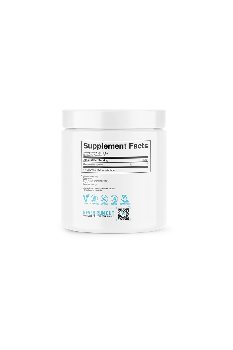 Creatine Monohydrate, Alternate, color, Unflavored