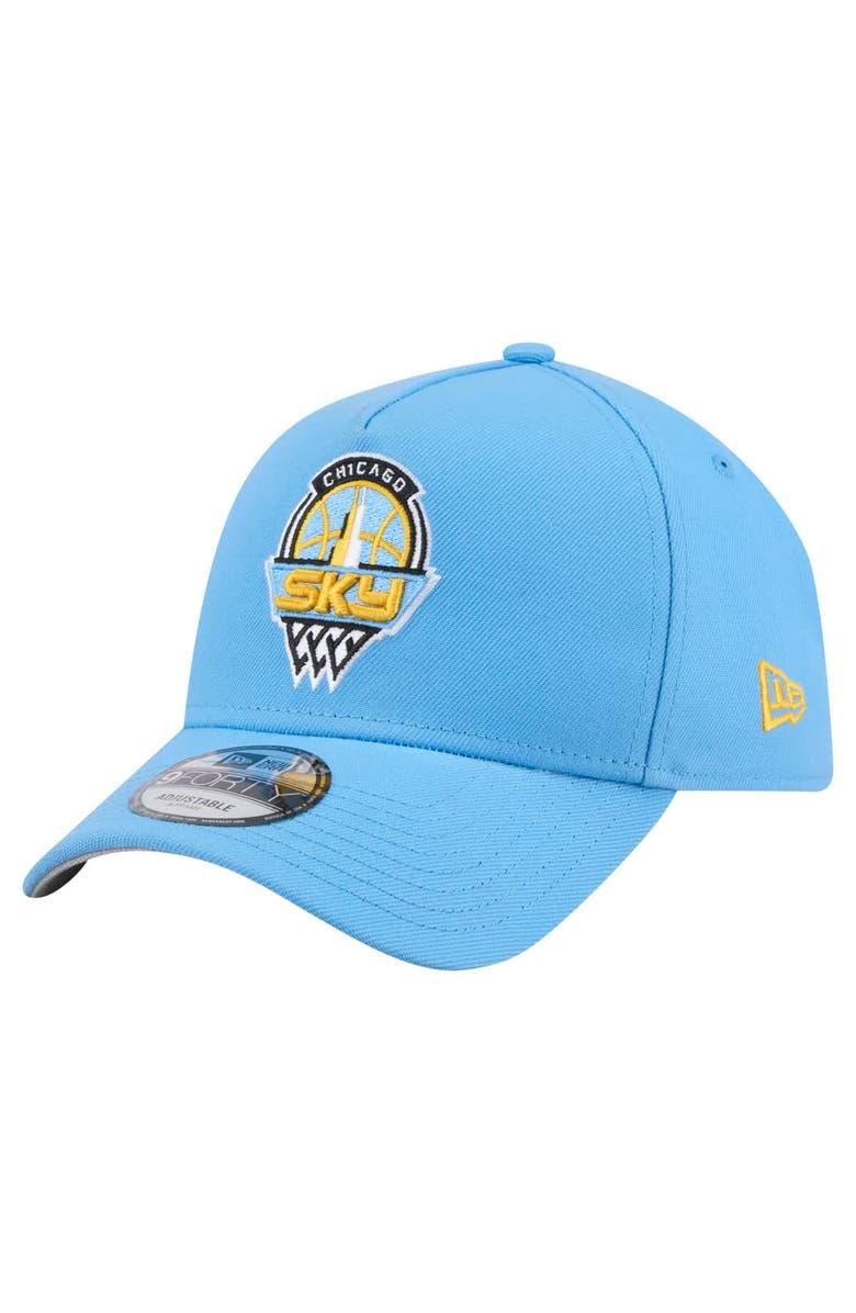 New Era Men's New Era  Sky Blue Chicago Sky Core Logo A-Frame 9FORTY Adjustable Hat, Main, color, Light Blue