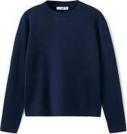 MANGO Fine Knit Crewneck Sweater