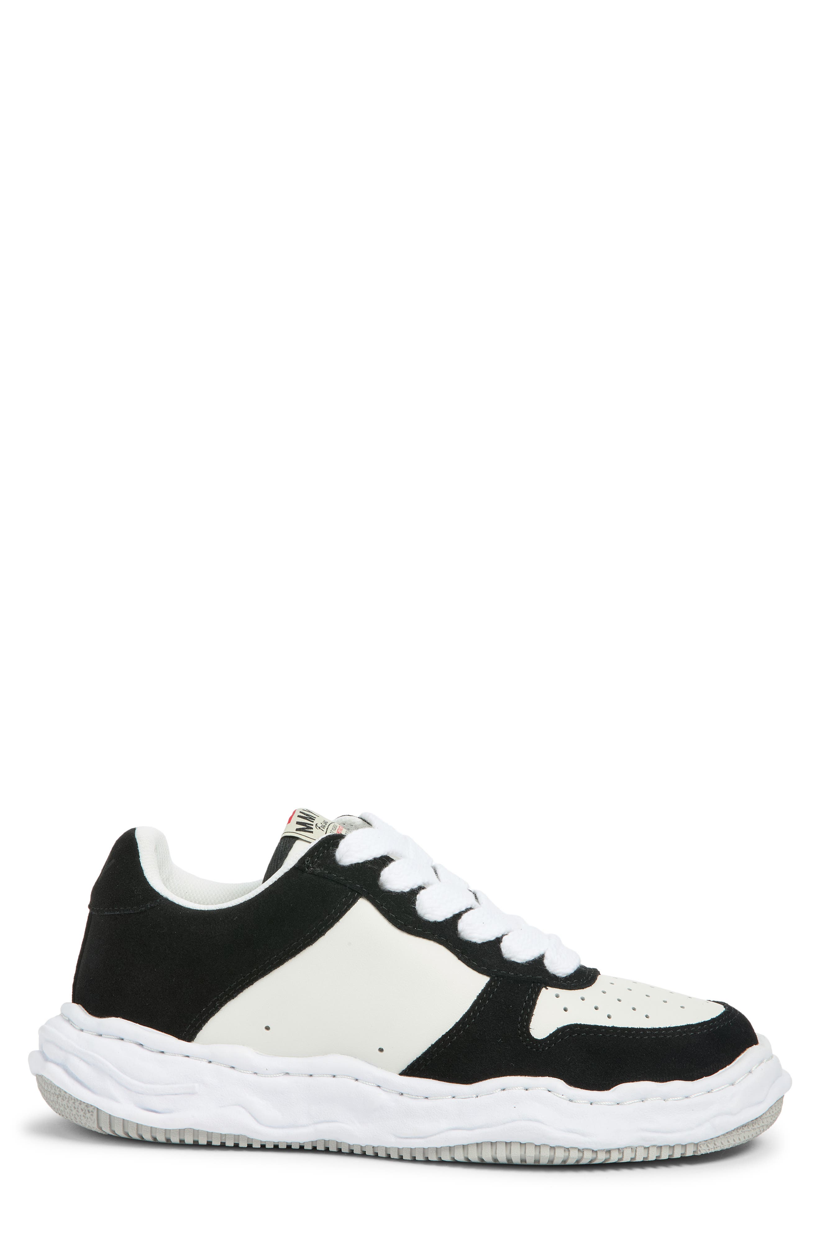 Wayne Original Sole Suede Sneaker, Alternate, color, BLACK/WHITE