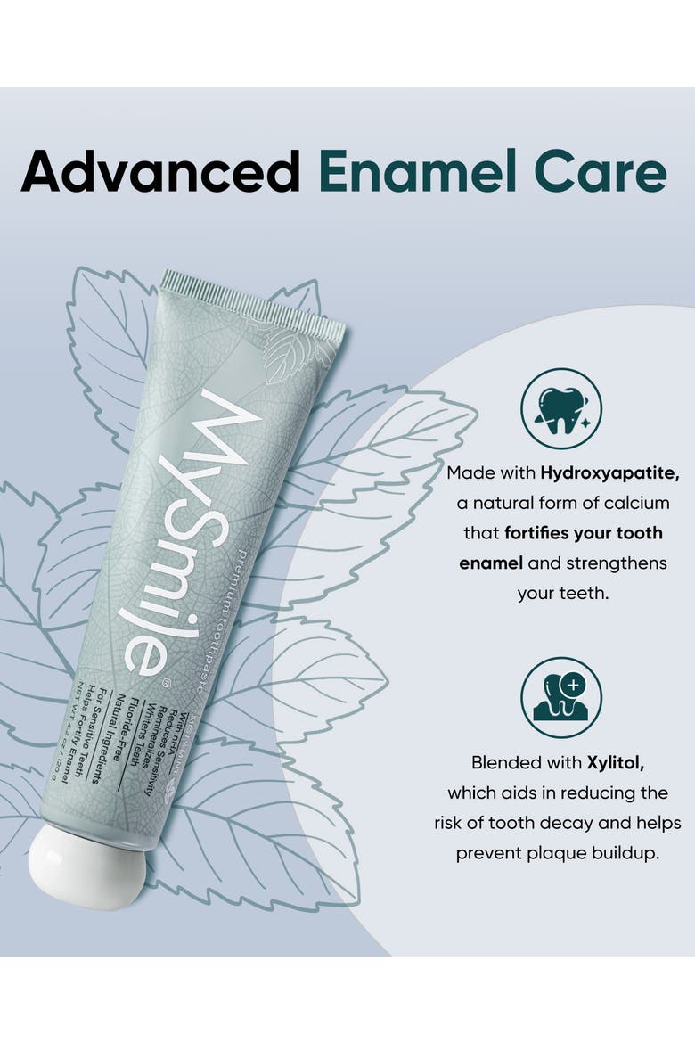 Button-Free Sonic Toothbrush & Nano-Hydroxyapatite Toothpaste Bundle, Alternate, color, Glacier Noir