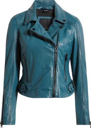 MAURITIUS Bita Leather Moto Jacket