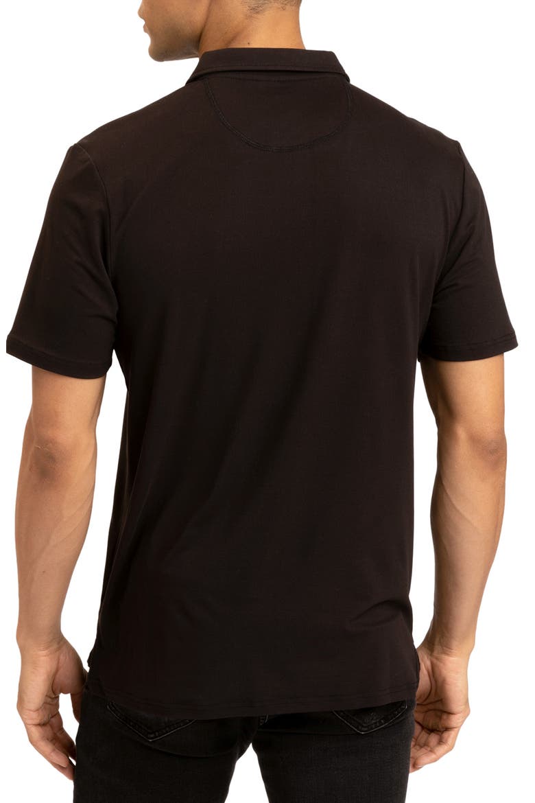Henrique Luxe Jersey Polo, Alternate, color, BLACK