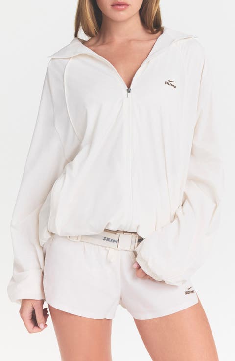 Oversize Stretch Nylon Jacket