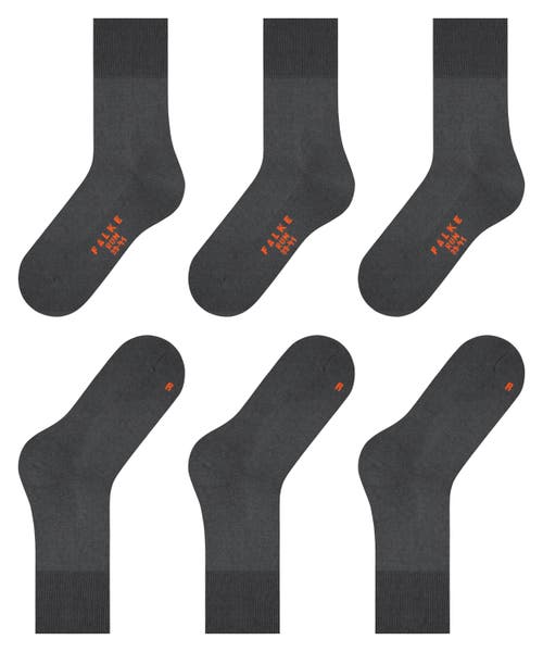 Falke Run Cotton Socks In Gray