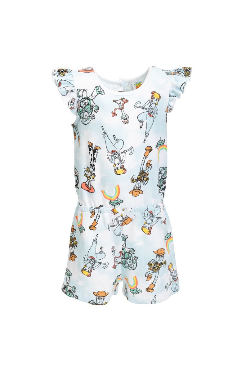 Disney Sleeveless Skater Romper, Main, color, Toy Story Blue