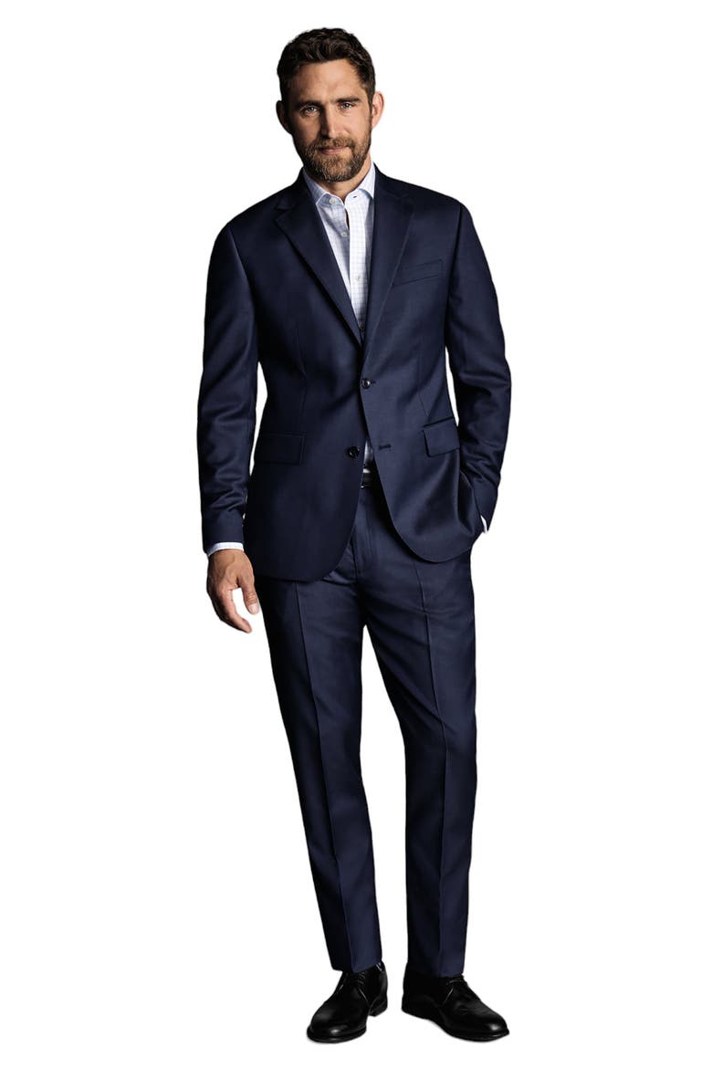 Slim Fit Natural Stretch Twill Suit Jacket, Alternate, color, Royal Blue