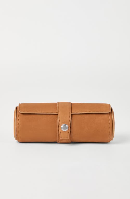 Brunello Cucinelli Leather Watch Case In Brown