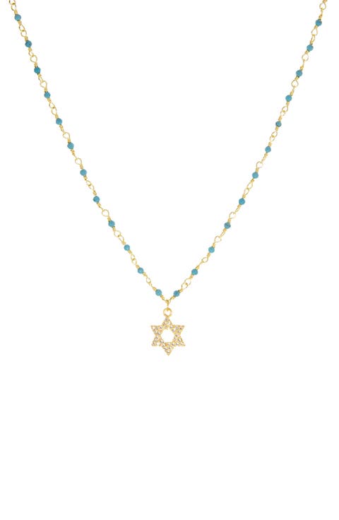Star of David Pavé Pendant Necklace