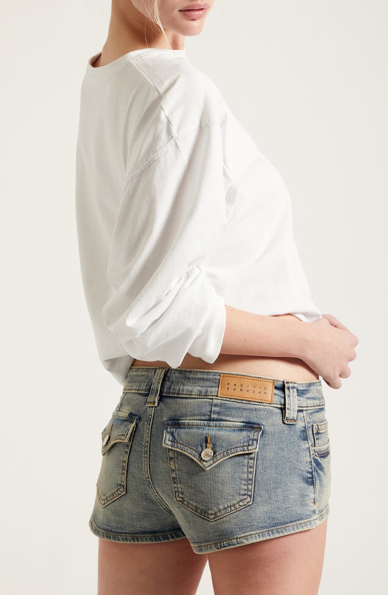 PacSun Tatum Ultimate Micro Jean Shorts, Alternate, color, Dark Indigo