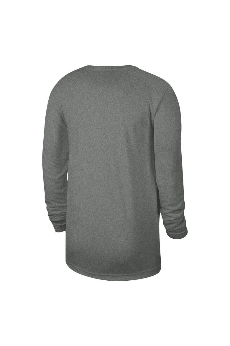 Unisex Nike Heather Gray Toronto Raptors 2023/24 Legend On-Court Practice Long Sleeve T-Shirt, Alternate, color, Heather Gray