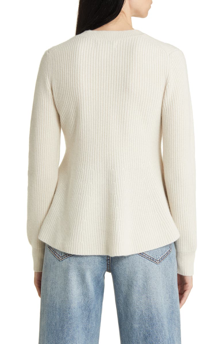 Nordstrom Signature Peplum Cashmere Sweater, Alternate, color,